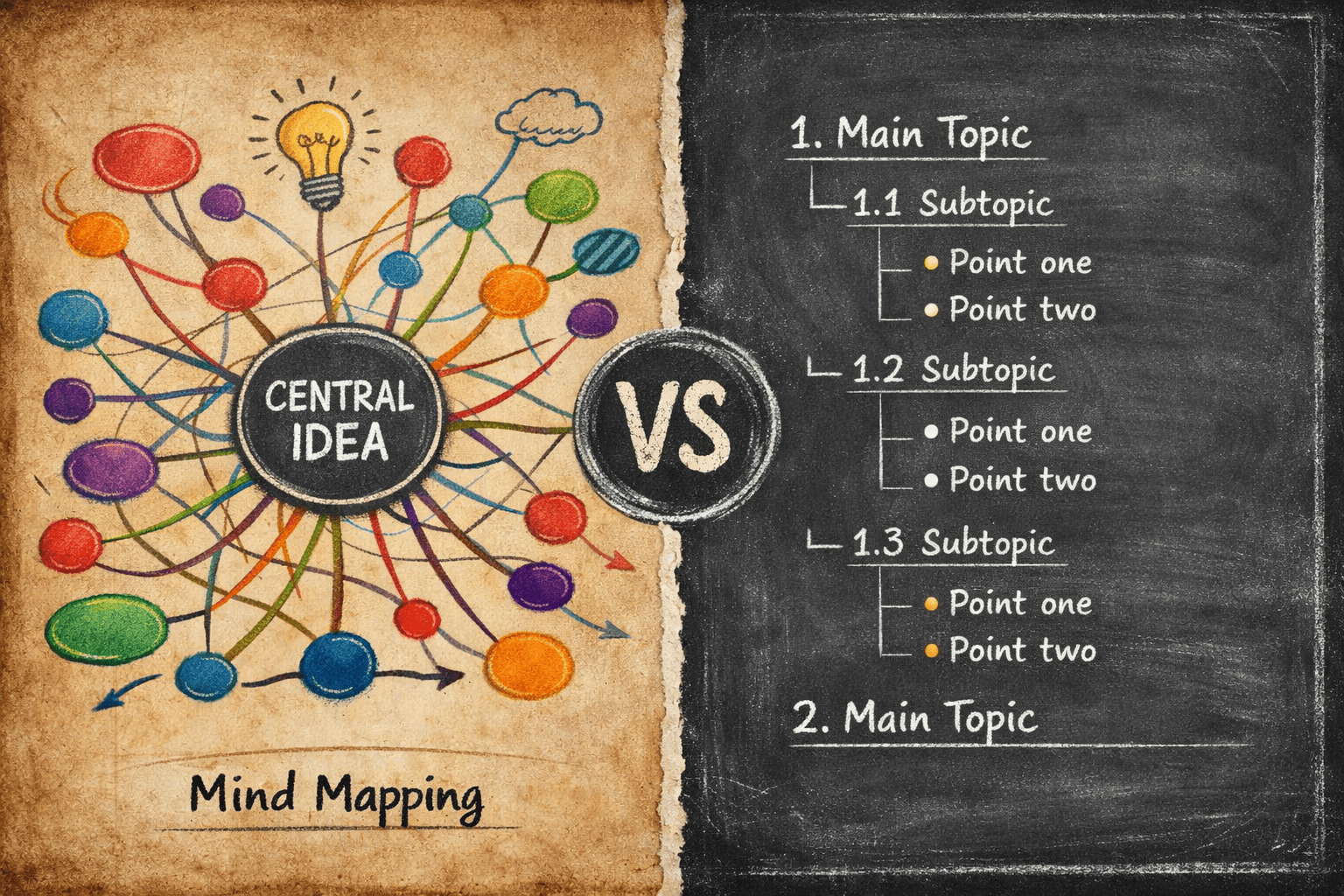 Mindmap vs. Outline: Which Works Better for Brainstorming?